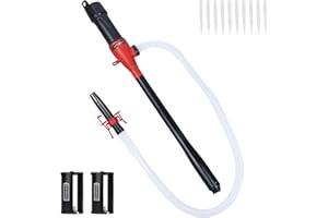 AETLEEMO Portable Power Battery Pump, Up to 2.2 GPM, Battery Operated Siphon Liquid Pump, 35.4 Inch Hose, for Gasoline Diesel Oil Fish Tanks, Water and Fuel Transfer Pumps