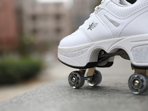 Parkour Shoes Pop Out Roller Blades Portable Deformation Roller