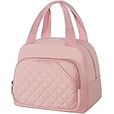 MIAOJIE Lunch Bag for Women Men Adults, Insulated Lunch Box for Work, Reusable Lunch Tote Bag Leakproof Cooler Lunch Bags for Work Travel Office Camping - Pink