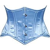 Daisy corsets womens Daisy Corsets Womens Lt Blue Satin Fairytale Mini Cincher Underbust Corset Waist Cincher Top & Plus Size