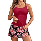 Daci Womens Tankini Swimsuits with Skirt - 2 Piece Tummy Control Bathing Suits Modest 2025 Swimwear