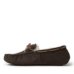 Fireside By Dearfoams Mens Victor Shearling