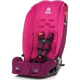 Diono Radian 3R, 3-in-1 Convertible Car Seat, Rear Facing &amp; Forward Facing, 10 Years 1 Car Seat, Slim Fit 3 Across, Pink Blossom