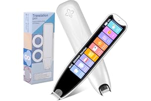 Scan Reader Pen for Dyslexia, 142 Language Smart Translation Pen Translator for Elderly, Kids, Students, Supports Voice, Scan