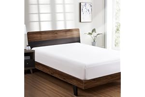 FreshCulture Twin Fitted Sheet - Hotel Quality - Ultra Soft & Breathable - Brushed Microfiber - Deep Pocket - Cooling Fitted Sheet for Twin Size Bed (White)