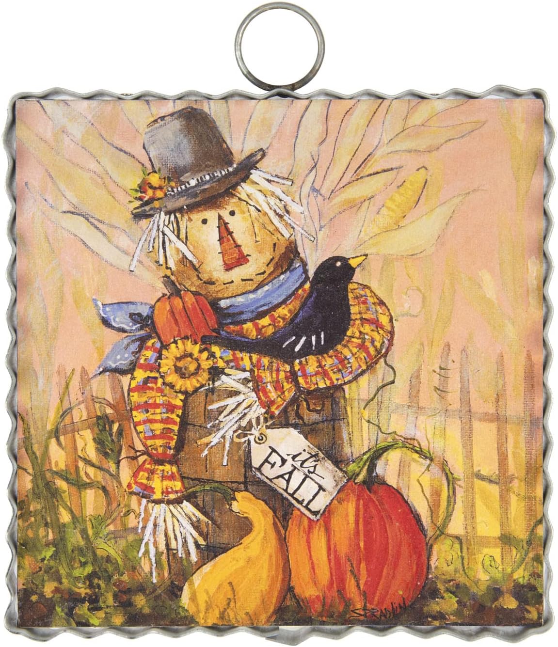 Plaques & Wall Art - The Round Top Collection - Mini Gallery Scarecrow in a Barrel 6