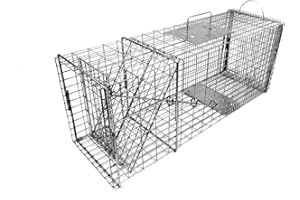 Tomahawk Live Trap - Model 608 - Original Series Rigid Live Trap with one Trap Door and Easy Release Door - 32x10x12 for Raccoon, Feral Cat, Badger, Woodchuck, Armadillo Sized Animals