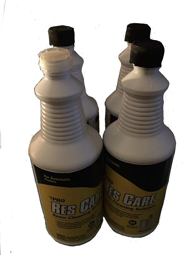 4 X Pro Res Care Liquid Water Resin Softener Cleaner Cleaning Solution