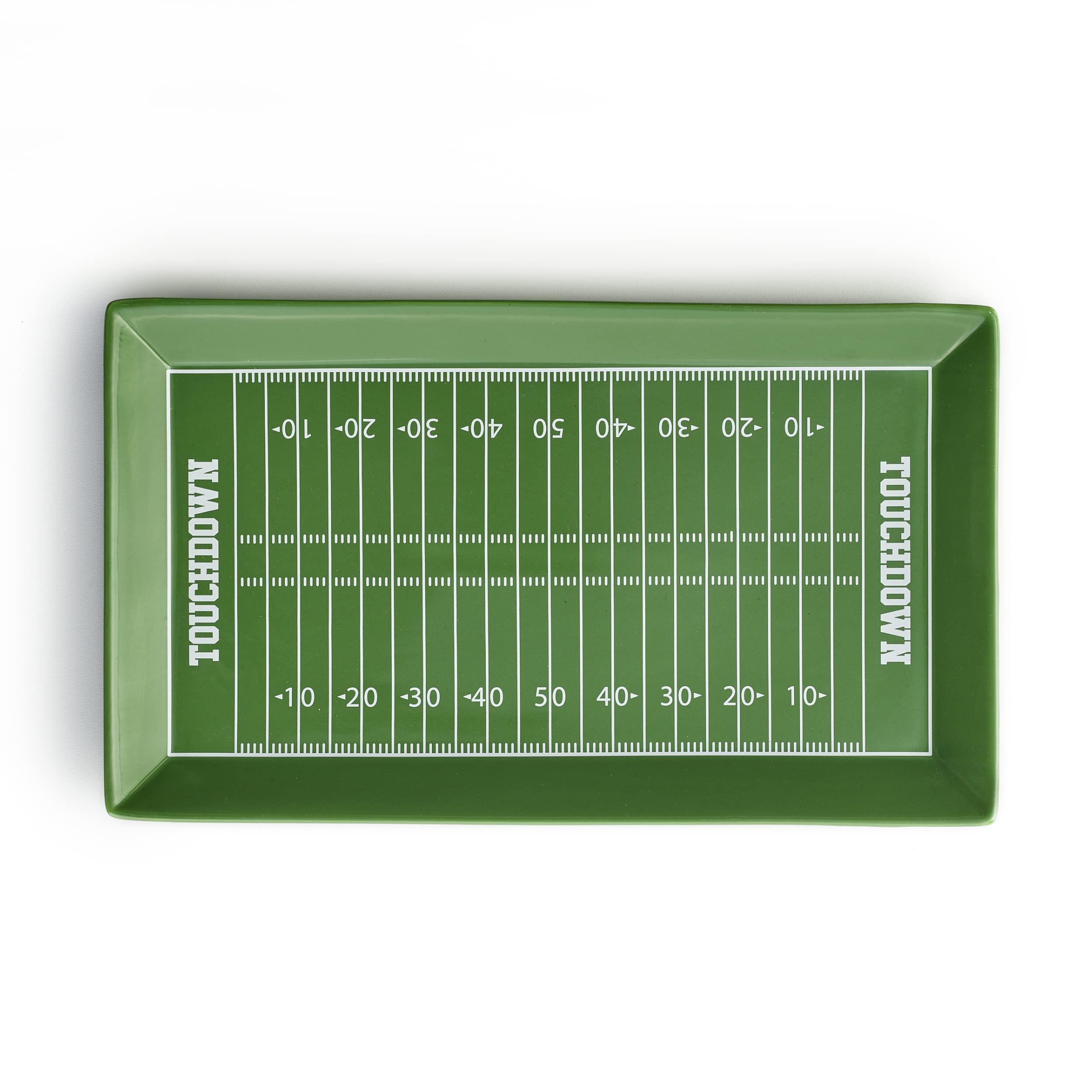 40YARDS American Football Playing Plate / Serving Plate Made of Ceramic for Burgers, Fries & More