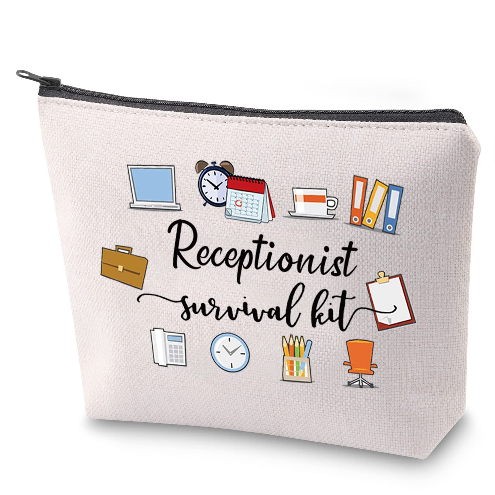 Receptionist Survival Kit - Appreciation Pencil Case for Office Ladies - Retirement & Promotion Gift