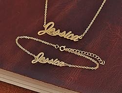 Aoloshow Stainless Steel Personalized Name Necklace