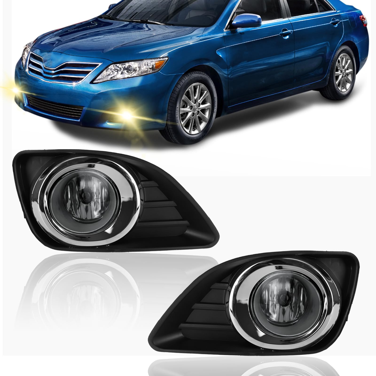 Shocklight 2Pcs Fog Lights Compatible With 2010