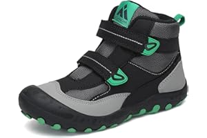 Mishansha Kids Water Resistant Hiking Boots, Boys Girls Anti Collision Anti-Skid Athletic Outdoor Adventure Trekking Shoes