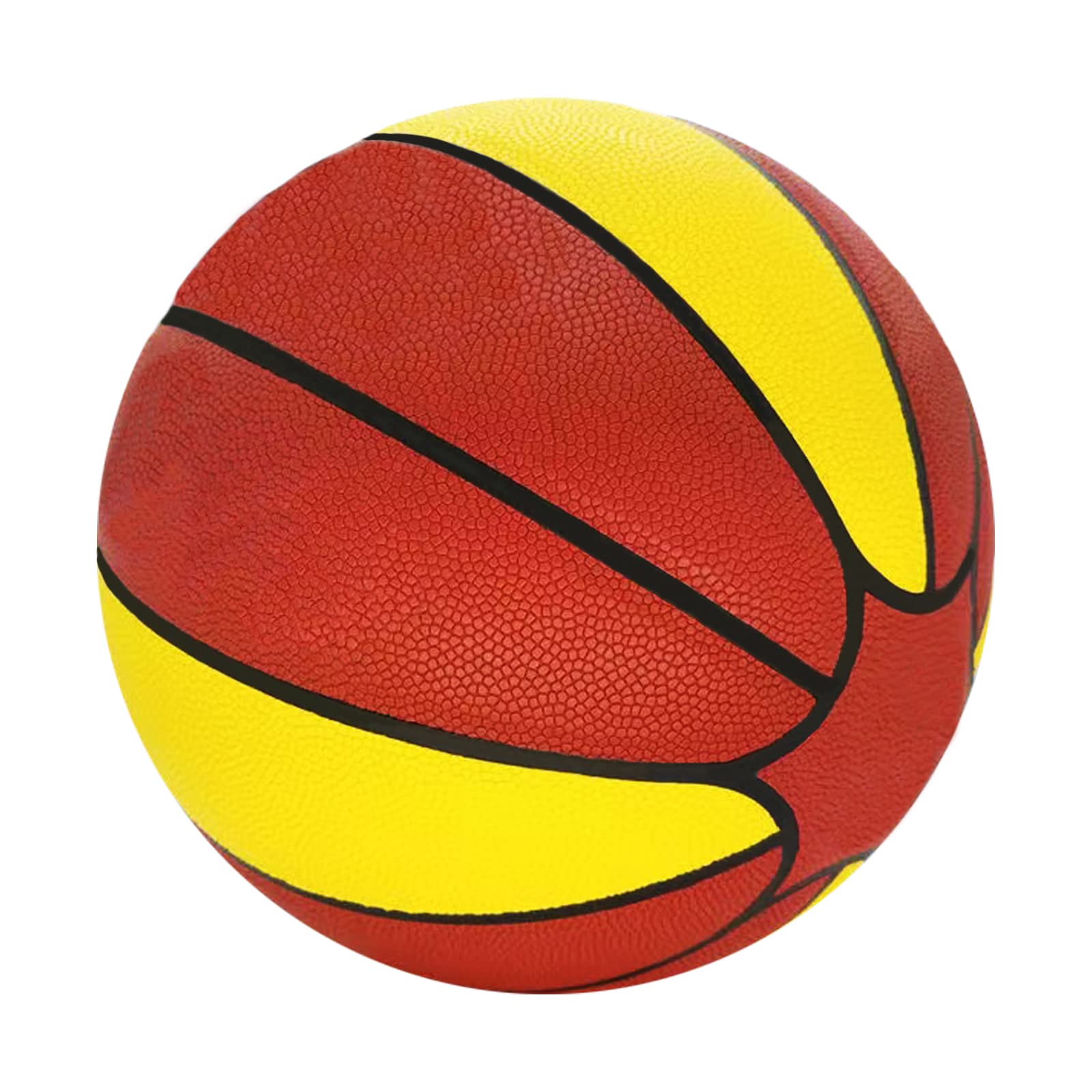 MINDCOLLISION Size 9 Oversized Weighted Training Basketball, 37", 2.2 Lbs, Builds Essential Skills, Wrist Strength, Shooting Curve,Red and Yellow