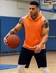 MAGCOMSEN Sleeveless Hoodie Men Tank Tops Moisture