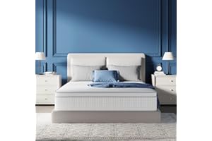 Avenco 10 Inch Queen Mattress, Hybrid Mattress in a Box with Smarts™ Coil Individually Pocket Spring, Medium Firm Mattresses with Memory Foam for Pressure Relief,CertiPUR-US Certified for Adults