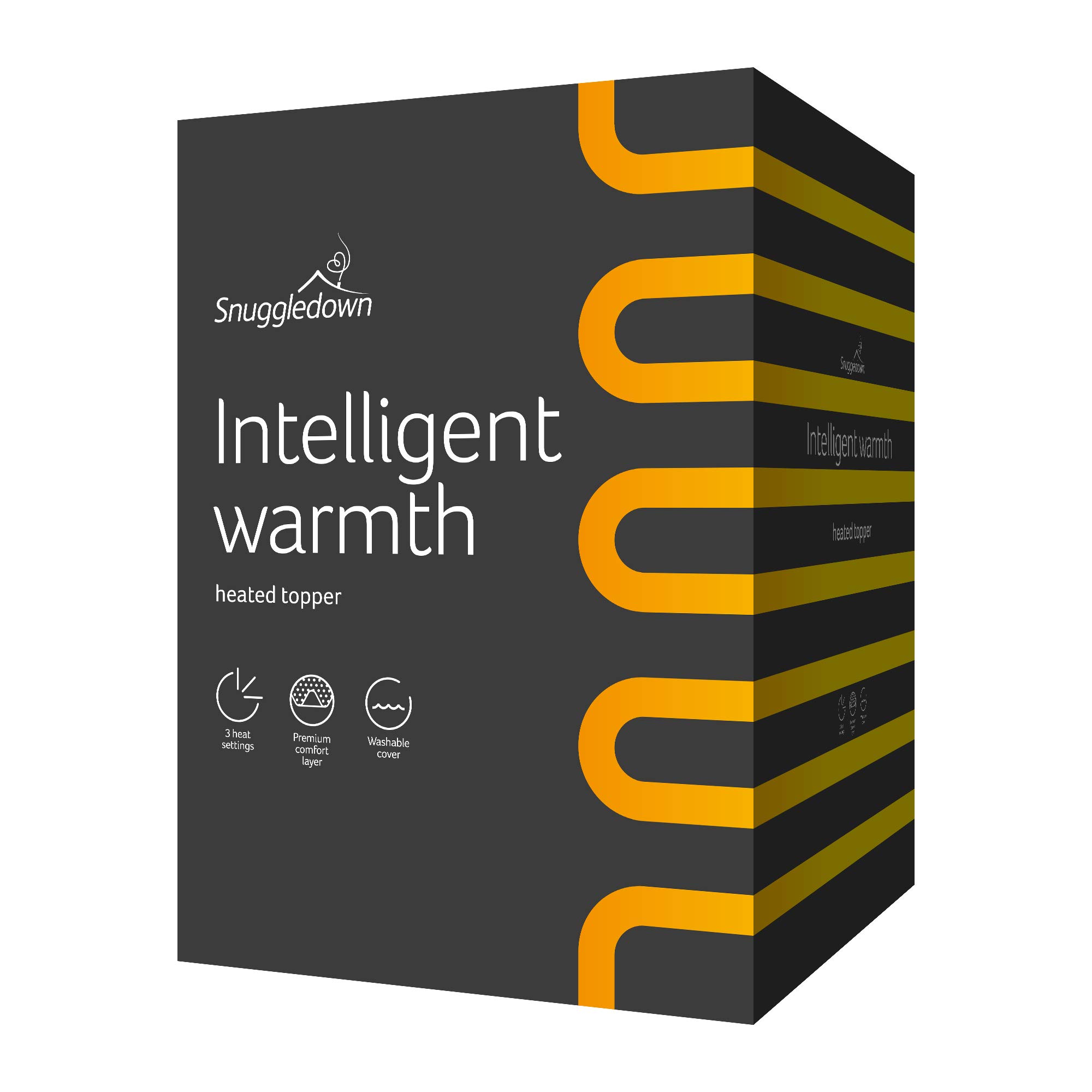 Snuggledown Intelligent Warmth Electric Blanket Double - Luxury Heated Blanket with Dual Controls, Foot Warmth & 9-Heat Settings | 100% Cotton Casing, Auto Shut-Off, Washable (135 x 190cm)