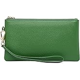 Tapp Collections Women's Wristlet Clutch Slim Leather Wallet RFID Blocking Pouch - Green