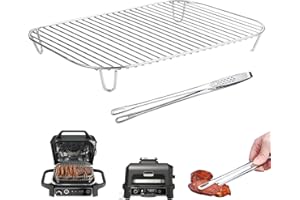 FuPatio Stainless Steel Rack Fits for Ninja Woodfire Outdoor OG700 Series - Smoker Grill Rack Accessories - Roast Smoker Rack for Ninja OG701 OG751 7-in-1 Wood Fire Air Fryer