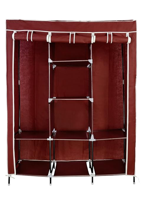 Karmax Stainless Steel Collapsible Wardrobe 8 Shelves Amazon In