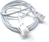 DRUT 2m BT to BT 4 Wire 431A Male to Male Telephone Cable Lead 6.5ft White view 3