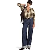 Madewell Womens Low Slung Baggy Rinse with Cuff in Rinse Wash