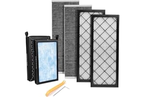 6-Pack HEPA Cabin Air Filter Kit Fits for 2020-2025 2026 Tesla Model Y Internal and External Activated Carbon Cabin Intake Fi
