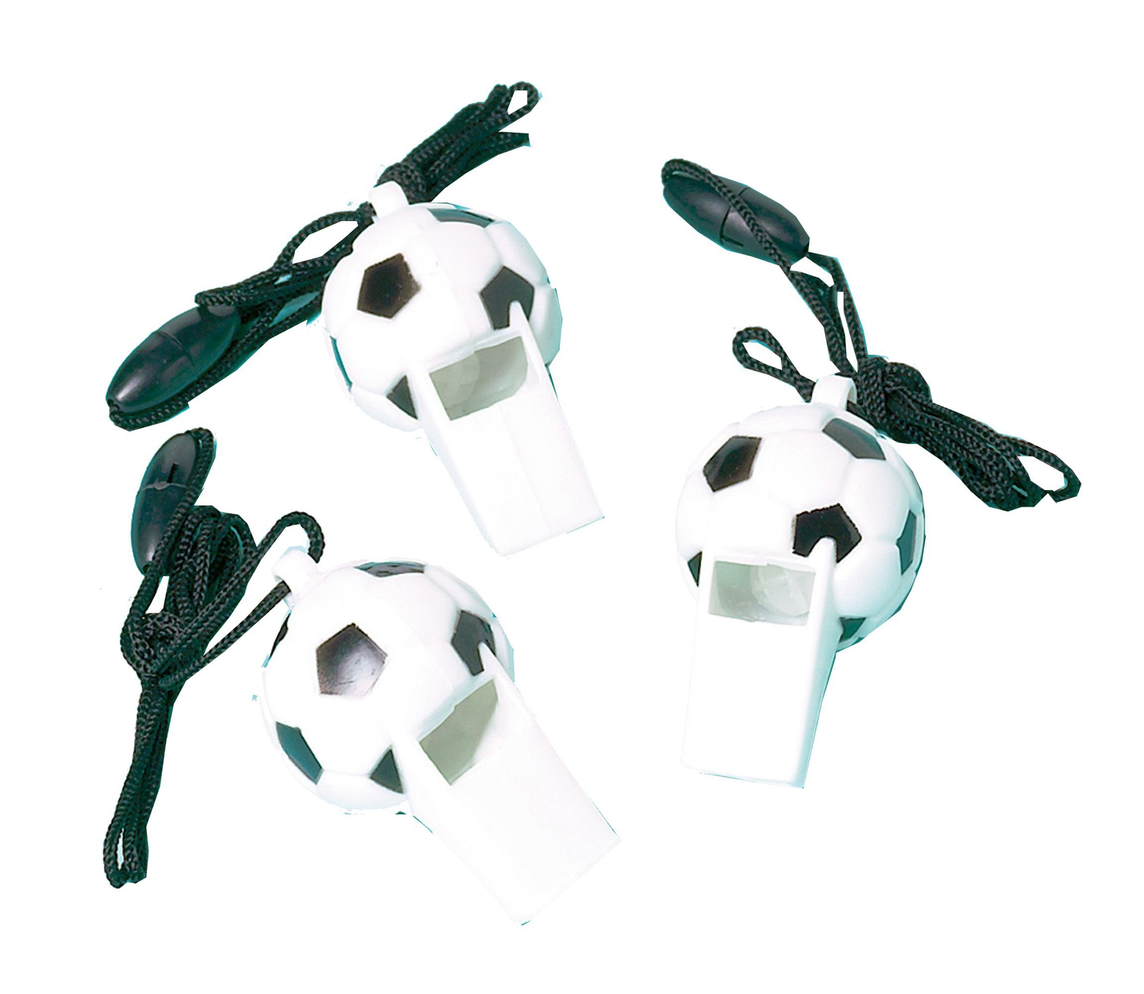 amscan Soccer Whistle Party Favor - 12 Pcs, Black