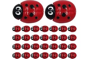 30Pcs Realistic Fridge Magnets, Cute Ladybugs Refrigerator Magnet, Ladybug Decorative Sticker Locker Decorations for Whiteboa