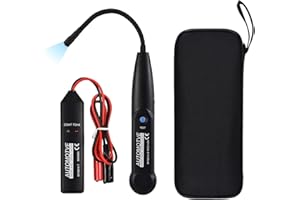 INTENDVISION Automotive Cable Tracer Short Circuit Finder - Car Short and Open Circuit Cable Detector Line Finder DC 42V Probe Car Diagnostic Tools Locating Breakage Cable with 3.5mm Earphone Jack, LED Light