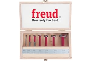 Freud FC-107 7-Piece Carbide Forstner Drill Bit Set, Multi, One Size
