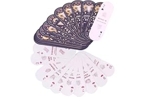 Eagyrosi Funny Mini Playing Cards - Portable Answers Book with Distinctive Messages, Narrow and Oval Deck of Cards for Poker 