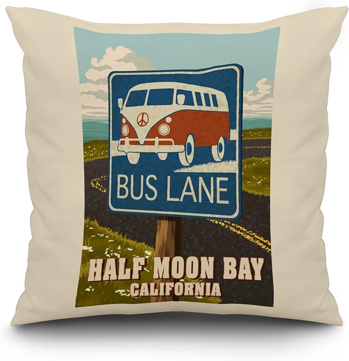 Amazon Com Half Moon Bay California Camper Van Bus Lane Sign