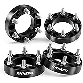 Richeer 6x5.5 Wheel Spacer Compatible with Silverado Suburban Sierra Savana 1500 Express Tahoe Yukon Escalade C2500 K2500, 1.5" Forged 6x139.7mm Wheel Spacers with 14x1.5 Studs & 108mm Center Bore