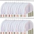 24 Pieces Shoulder Covers For Clothes - 24x12x2 Inches, Translucent Vinyl, For Suits, Dresses, Coats In Closet - View #5
