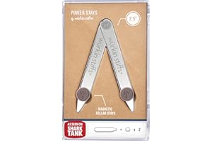 Würkin Stiffs Magnetic Collar Stays As Seen on Shark Tank | Includes 1 Pair of Power Stays with Storage Case