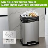 EcoBag 50 Pack Heavy Duty Refuse Sacks 33 Micron 50L Recyclable Bin Bags view 3