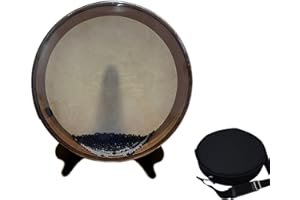 summvox 12 Inch Ocean Drum with Goatskin Drumhead,Steel&Plastic Wave Bead,Sound Healing Instrument for Yoga Meditation Relaxa
