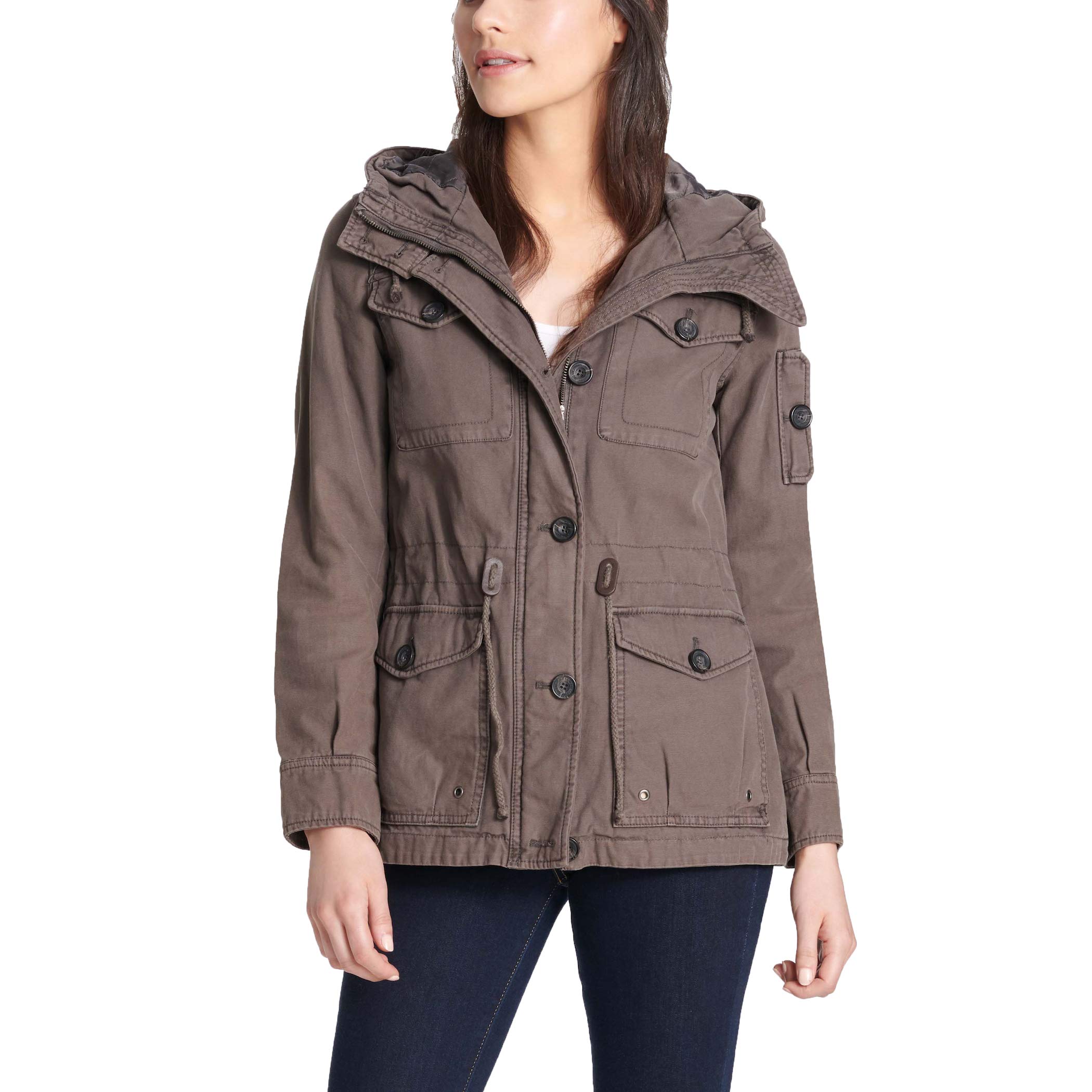 Levi's Women's Lightweight Cotton Military Jacket (Standard & Plus