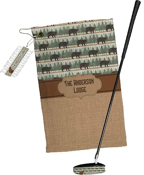 Amazon Com Rnk Shops Cabin Golf Towel Gift Set Personalized