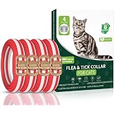 Flea Collar for Cats, 4 Pack Flea and Tick Prevention for Cats | 32 Months Cat Flea Treatment, Adjustable Cat Flea Collars, Cat Flea and Tick Treatment Collar, Flea Treatment for Cat