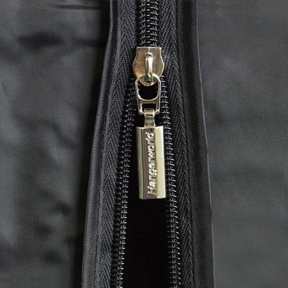 Hangerworld 6 ft Single Waterproof Nylon Garment Rail Cover Double Zip for Easy Access Black - Image 4