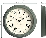 Jones Clocks Venetian wall clock 30cm Green Roman numerals view 3