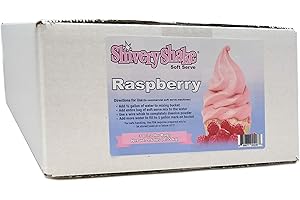 SHIVERYSHAKE Shivery Shake Soft Serve Ice Cream Mix, 3 x 3.2 lb case, Raspberry