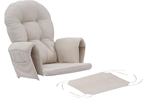 Rejoice Home Atoll Glider Rocking Chair Replacement Cushion Set - Beige One Size