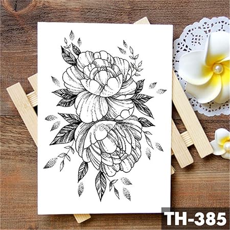 Tzxdbh Fleur Géométrique Rose Oeil Feuilles étanche