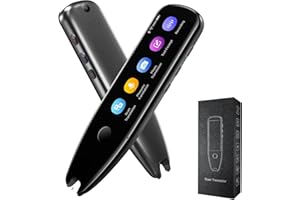 Adelagnes Reader Scanner Pen Dictionary Language Translator Device Real Time Support 112 Languages Voice Translator Text to Speech OCR/WiFi Translator Suitable for Meetings Travel Learning