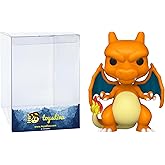 Funko Charizar d: P o p ! Games Vinyl Figurine Bundle with 1 Compatible Graphic Protector (843-56308 - B), Small