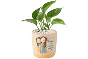Afigurna Gardening Gifts for Women: 5.3in Plant Pot Gifts for Gardener - Plant Mom Gifts for Gardener - Plant Pot Garden Gifts for Mom Friends Lady Christmas Birthday Mothers Day