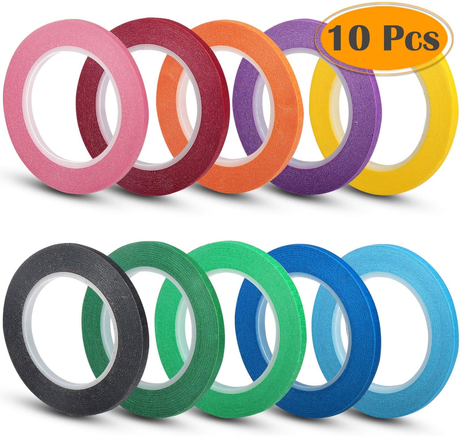 Selizo 10 Rolls 1/8” Whiteboard Pinstripe Tape Dry Erase Board Tape